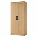Armadio a due ante in legno di quercia 200x80x50 cm