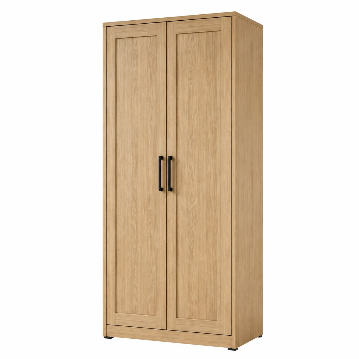 Armadio a due ante in legno di quercia 200x80x50 cm