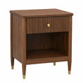 Comodino in legno con cassetto singolo