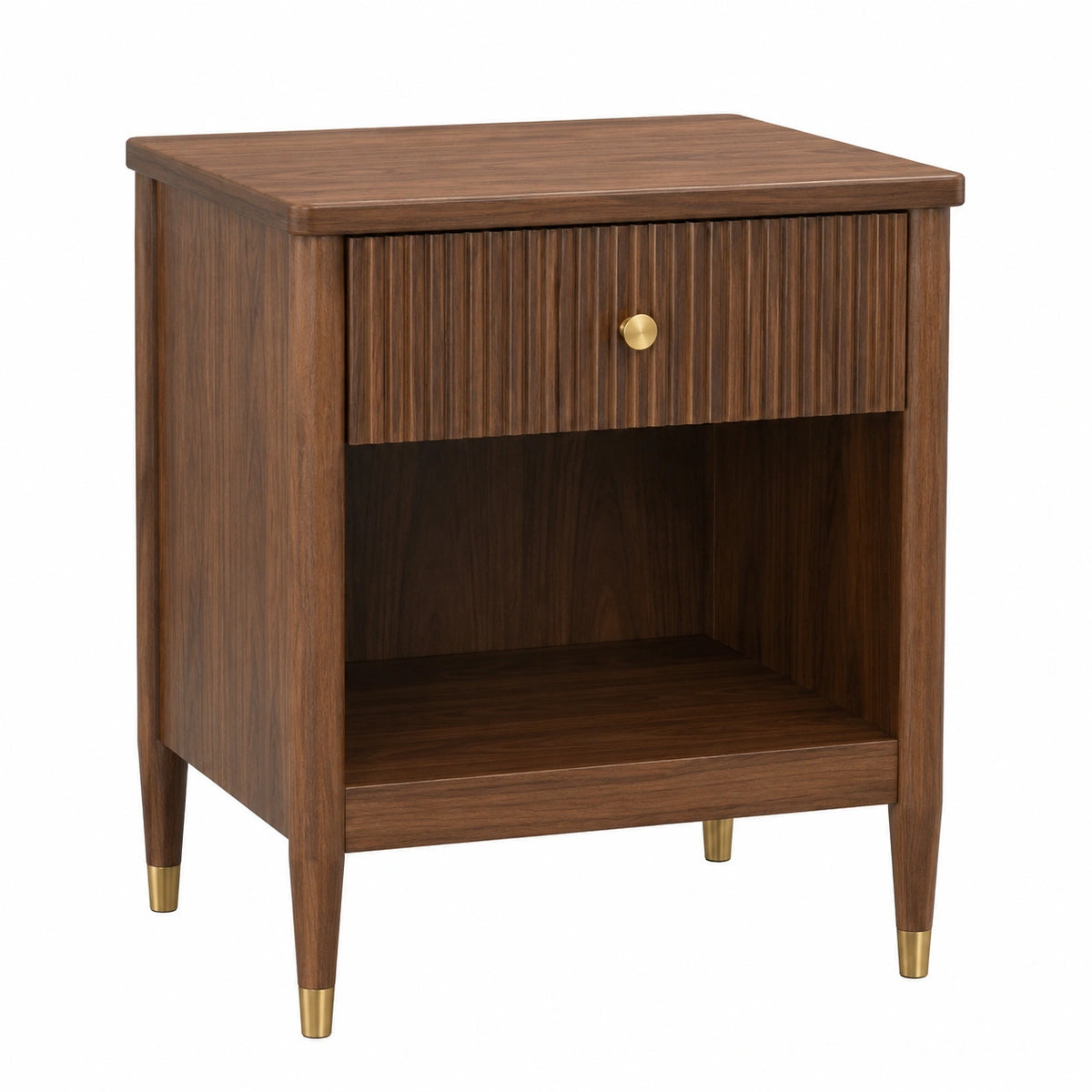 Comodino in legno con cassetto singolo