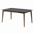 Tavolo da pranzo in marmo e legno 200x90x75 cm